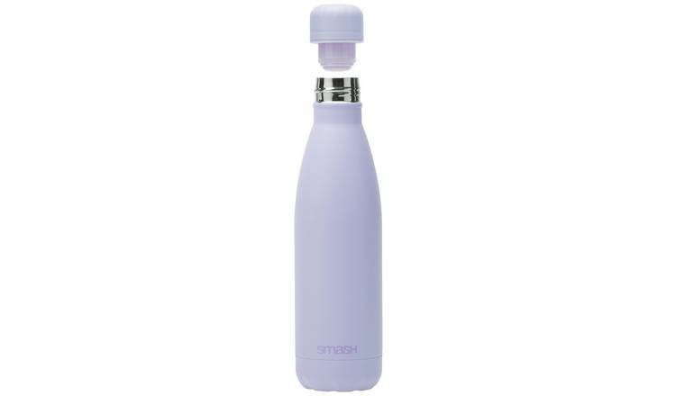 Smash Lilac stainless steel water bottle 500ml (British brand)
