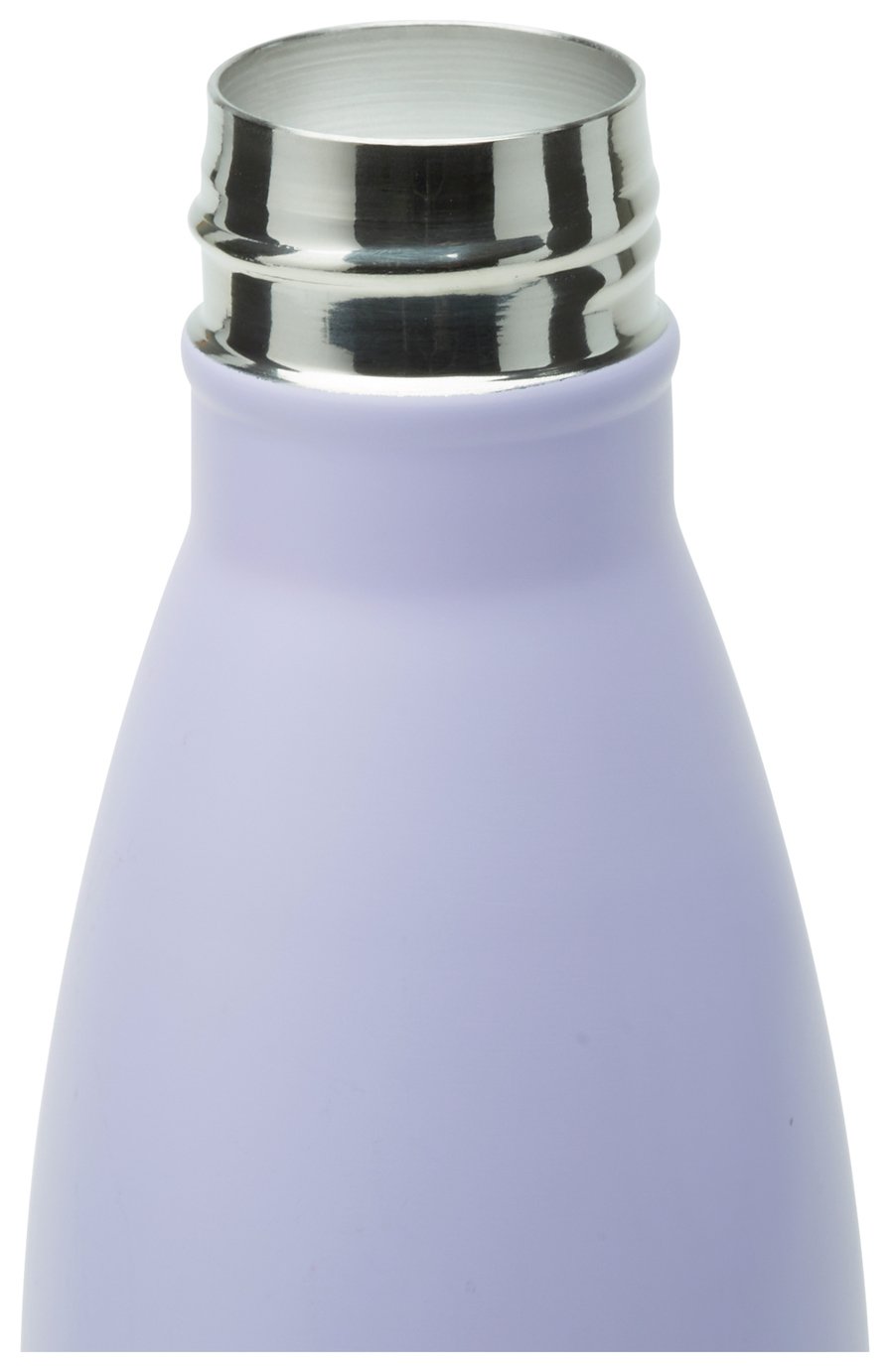 Smash Lilac stainless steel water bottle 500ml (British brand)