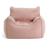 Kaikoo kids single chair boucle bean bag pink, UK version