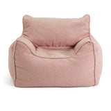 Kaikoo kids single chair boucle bean bag pink, UK version