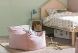 Kaikoo kids single chair boucle bean bag pink, UK version