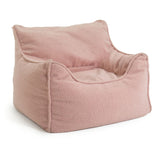 Kaikoo kids single chair boucle bean bag pink, UK version
