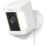 Ring Spotlight Cam Plus plug-in security camera white, imported from the UK
