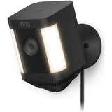 Ring Spotlight Cam Plus security camera in black, imported from the UK