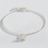 Revere sterling silver anklet with sea star charm, imported from the UK