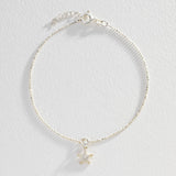 Revere sterling silver anklet with sea star charm, imported from the UK