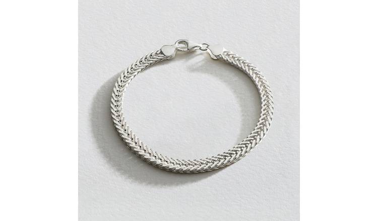 Revere sterling silver fox tail bracelet 21cm, imported from the UK