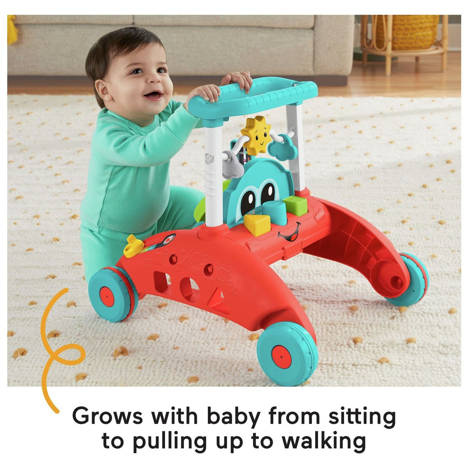 Fisher-Price 2-Sided Steady Speed Baby Walker, UK version