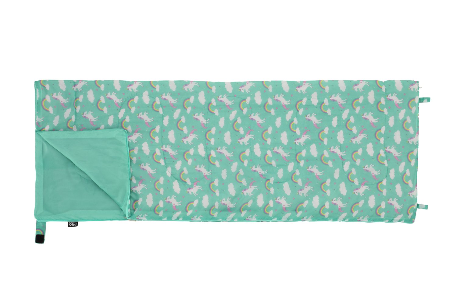 Pro Action kids unicorn sleeping bag size L170, imported from the UK