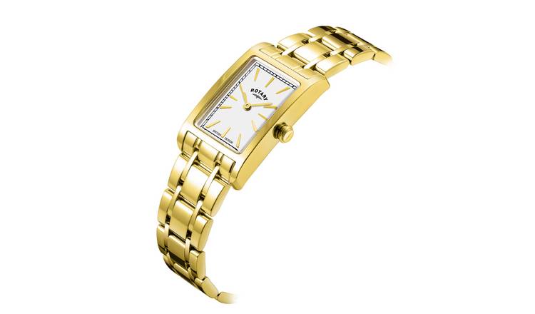 Rotary ladies gold bracelet watch white dial - imported from the UK