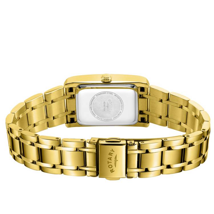 Rotary ladies gold bracelet watch white dial - imported from the UK