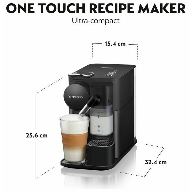 Nespresso Lattissima One De'Longhi pod coffee machine black, imported from the UK