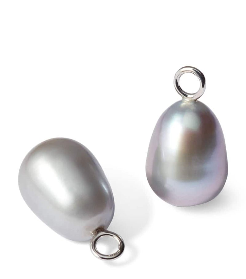 Annoushka White Gold and Baroque Pearl Earring Drops