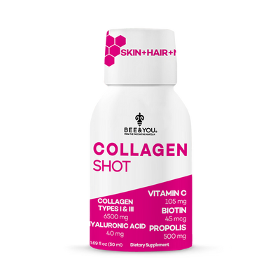 Holland & Barrett BEE&YOU Collagen Shot Beauty Supplement 50ml x 12- Buy online at McGrocer