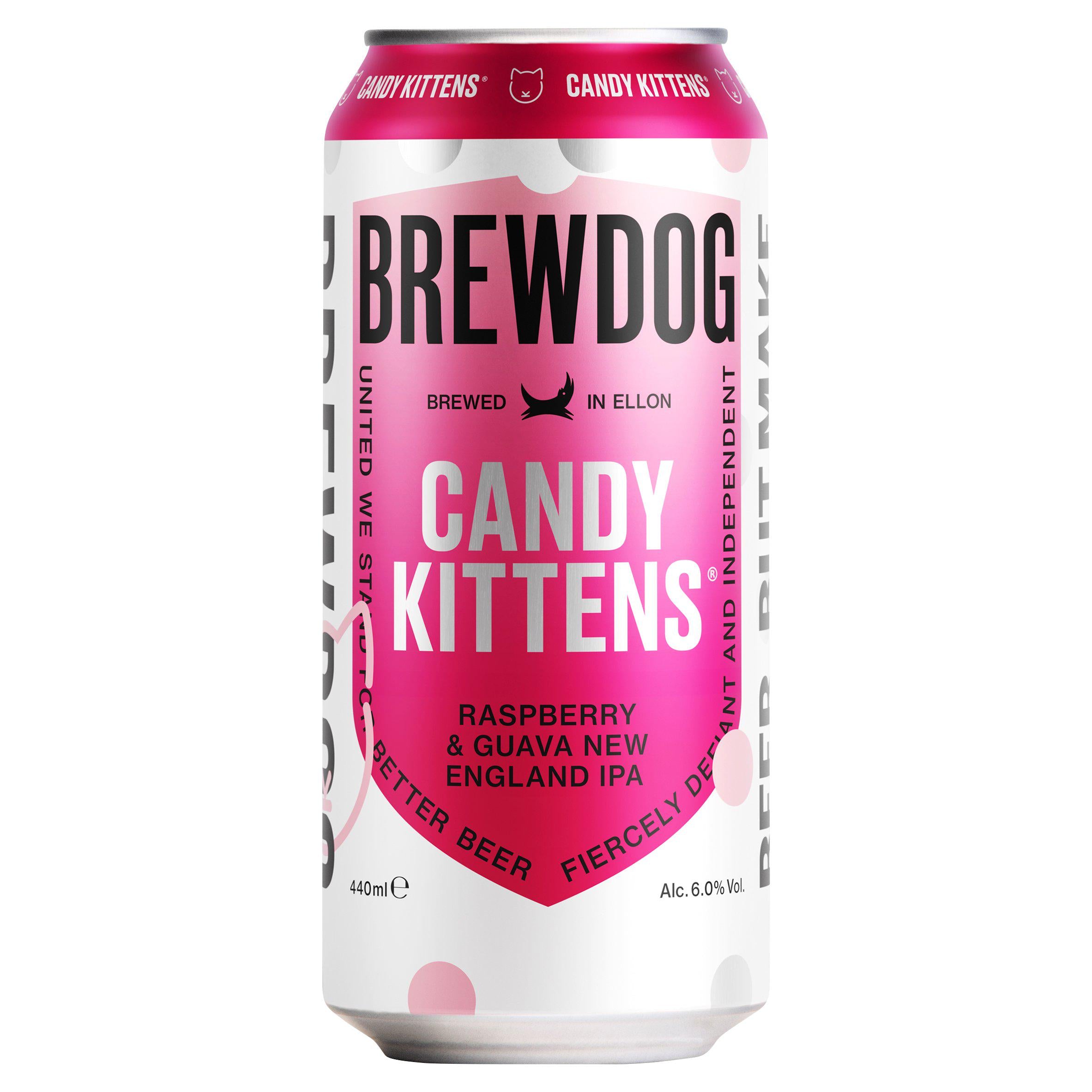 BrewDog Candy Kittens Raspberry & Guava New England IPA 440ml GOODS Sainsburys   