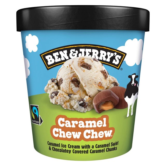 Ben & Jerry's Caramel Chew Chew Ice Cream Tub   465ml GOODS M&S   