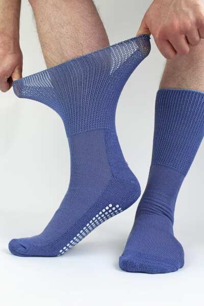 Dr.Socks bamboo diabetic socks with grips 4-pack - British product