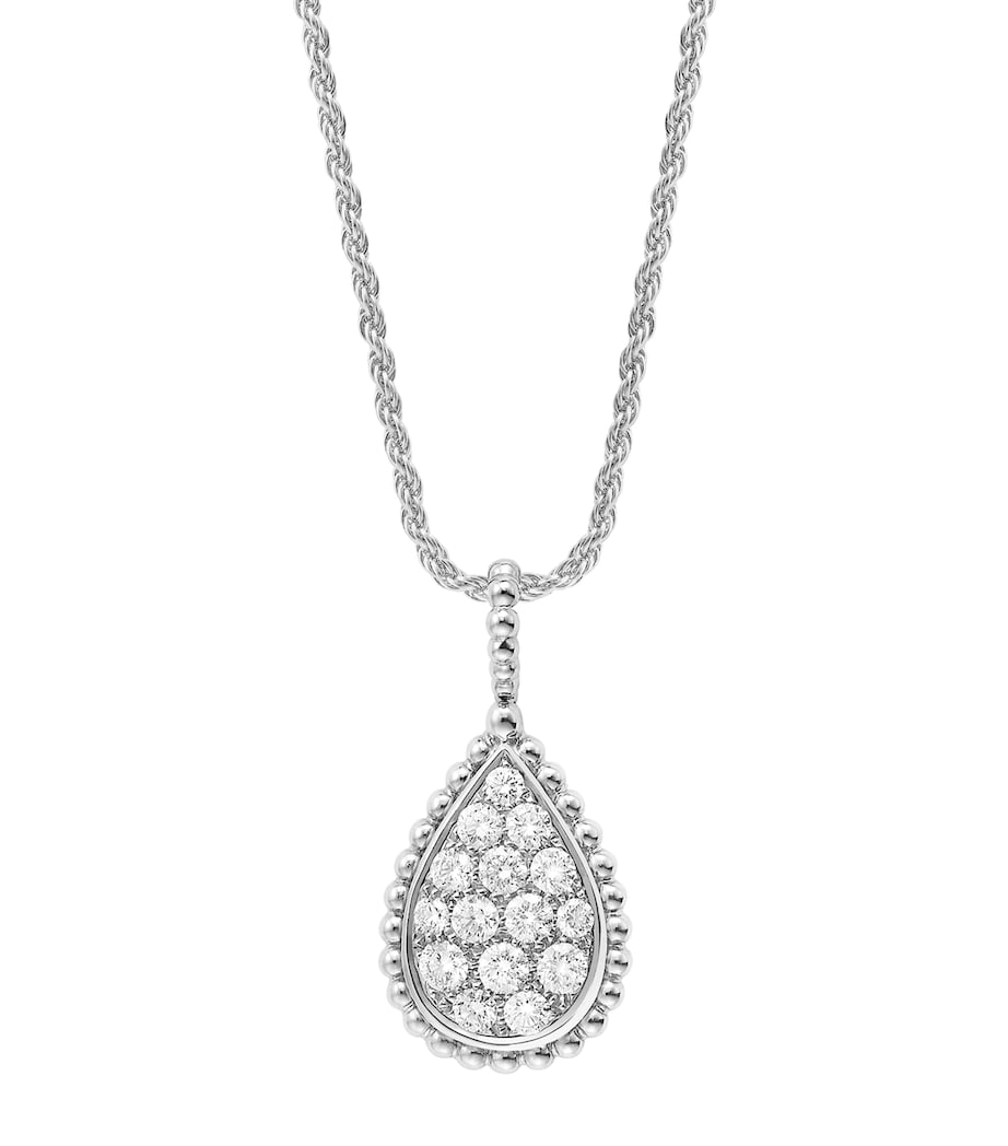Boucheron Serpent Bohème white gold diamond pendant - British product
