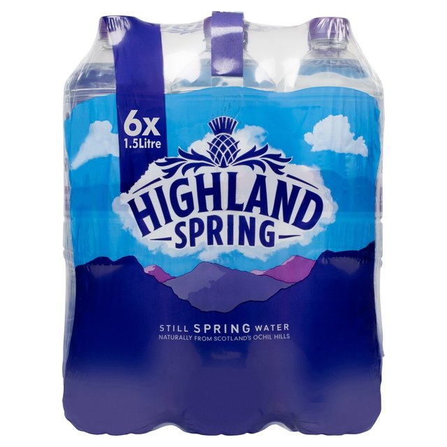 Highland Spring Still Water   6 x 1.5L GOODS M&S   