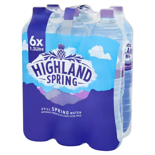 Highland Spring Still Water   6 x 1.5L GOODS M&S   