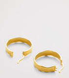 Monica Vinader small gold vermeil hoop earrings, UK version