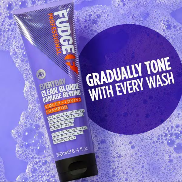Fudge purple shampoo blonde damage rewind 250ml - British product