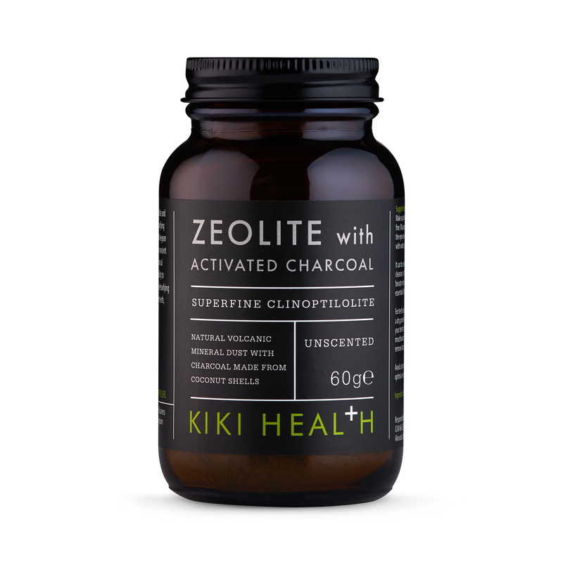 Natural zeolite activated charcoal powder 60g, UK version