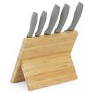 Russell Hobbs grey knife block set imported from the UK