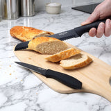 Salter 5 piece knife block set black (British brand)