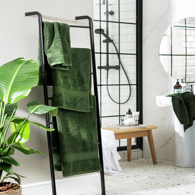 Argos Habitat Egyptian Cotton 4-Piece Towel Bale in Forest Green - Bath and Hand Towel Set- Buy online at McGrocer