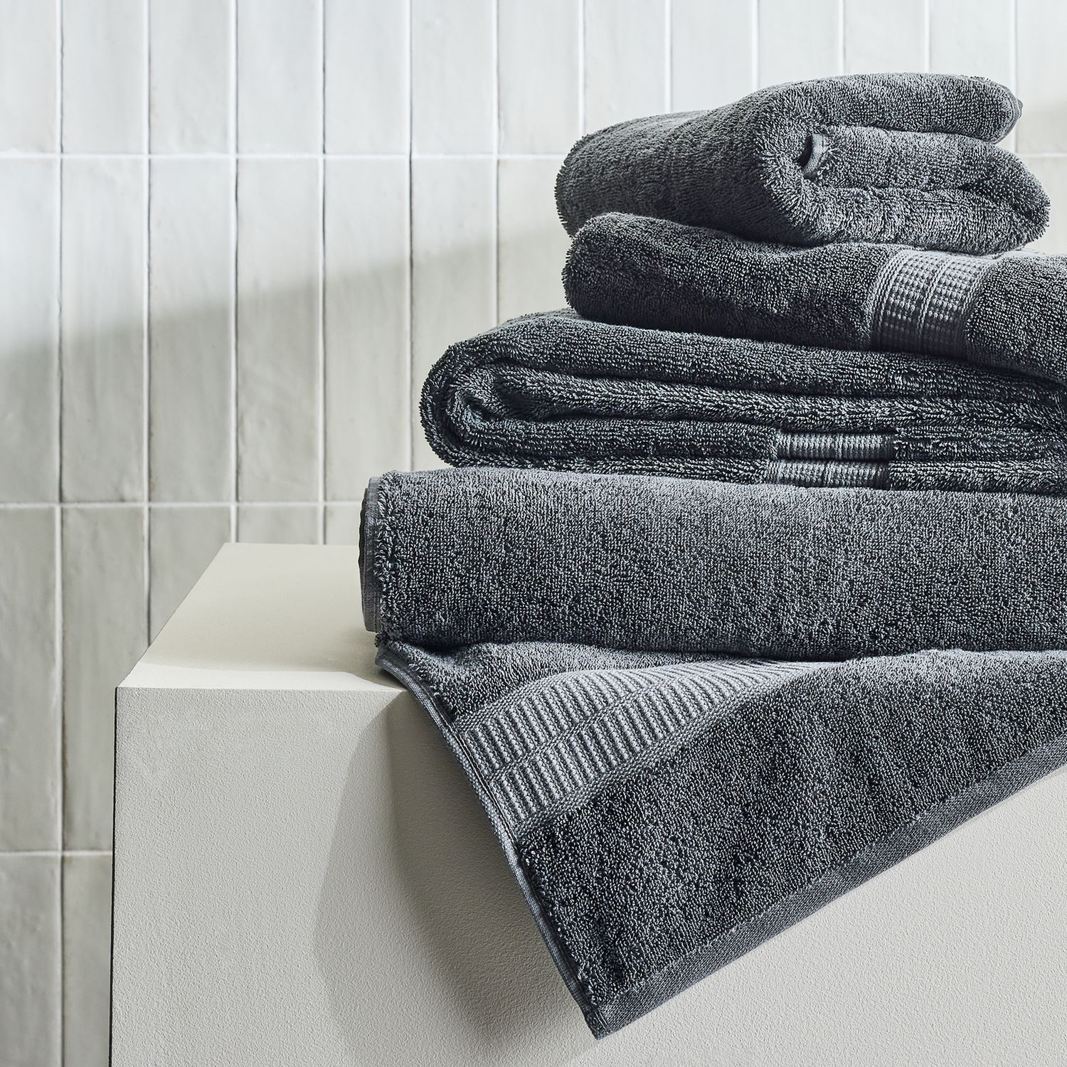 Habitat Lyocell 4 piece towel bale in charcoal, UK version