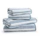 Habitat Coastal Stripe Blue & White 4 piece towel bale, UK version