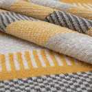 Habitat horizontal stripe mustard towel set 4 piece, UK version
