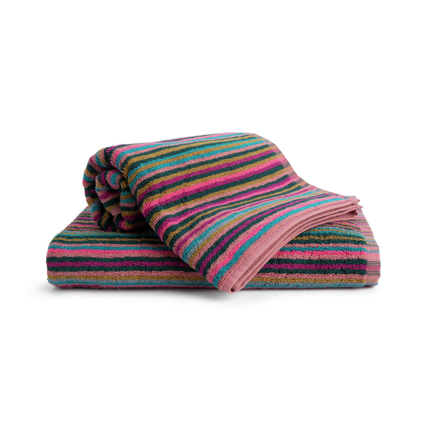 Habitat Bright Stripe multicoloured 4 piece towel bale, UK version
