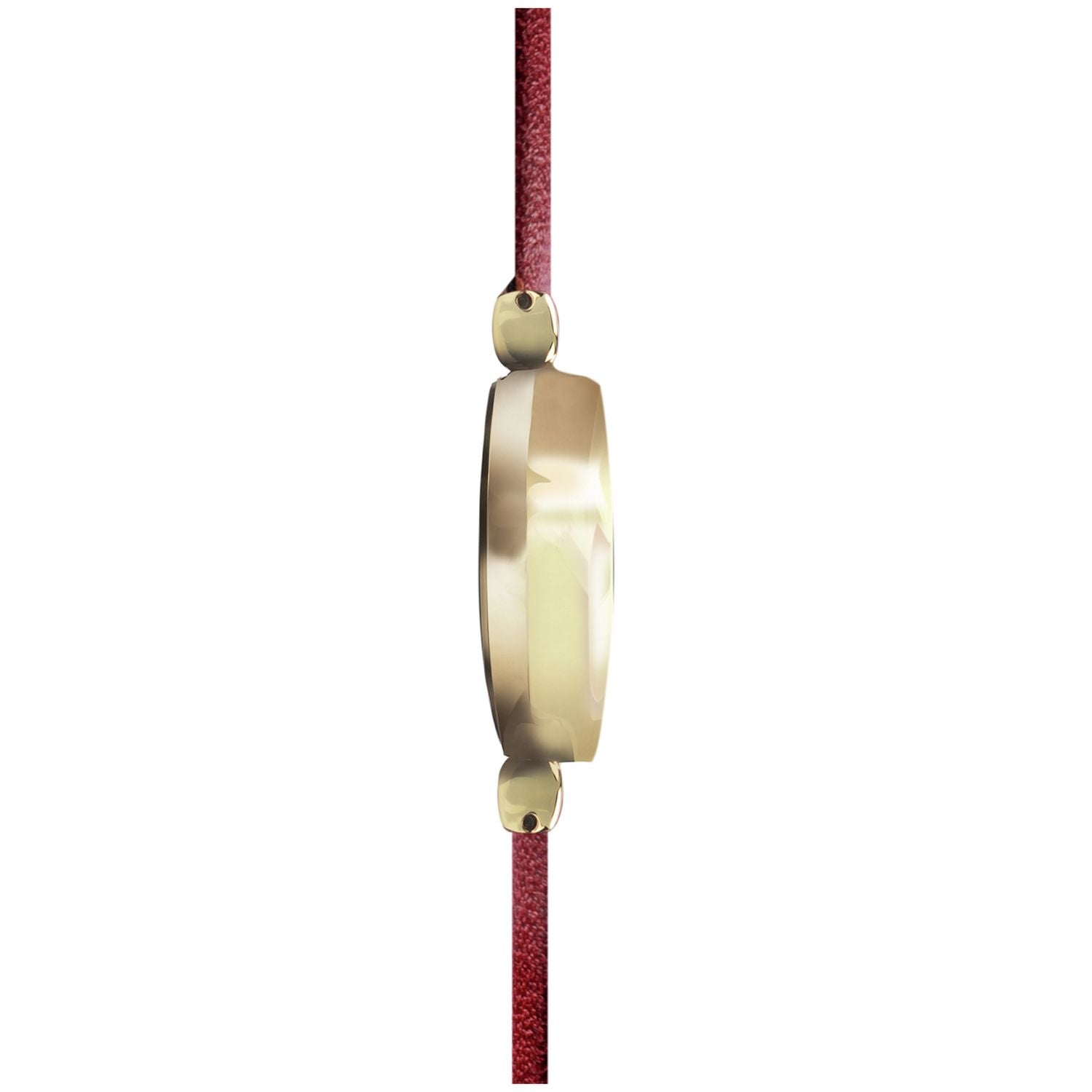 Limit ladies gold-tone burgundy faux leather watch - British product