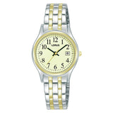 Lorus ladies two tone watch with luminous dial, imported from the UK