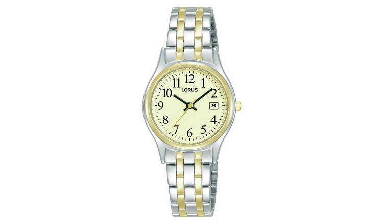 Lorus ladies two tone watch with luminous dial, imported from the UK