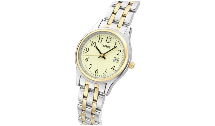 Lorus ladies two tone watch with luminous dial, imported from the UK