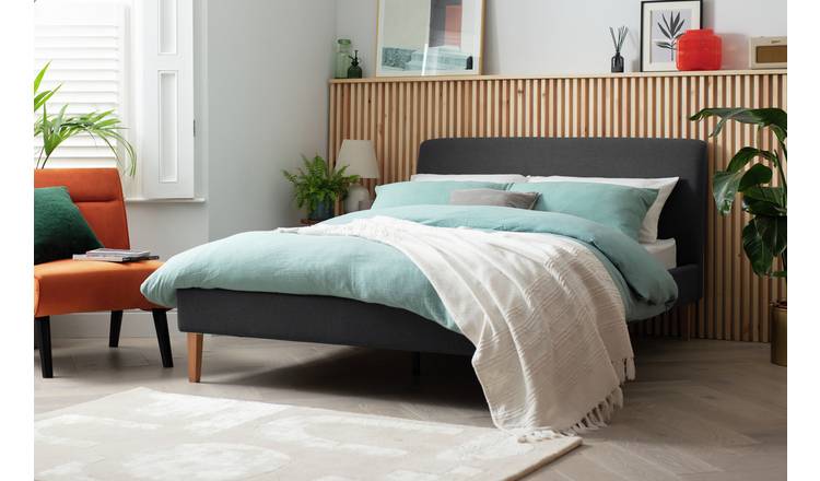 Habitat kingsize charcoal bed frame, UK version