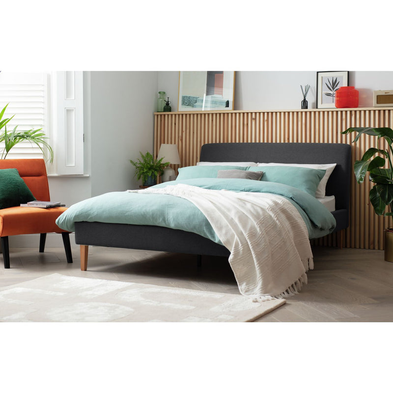 Habitat kingsize charcoal bed frame, UK version