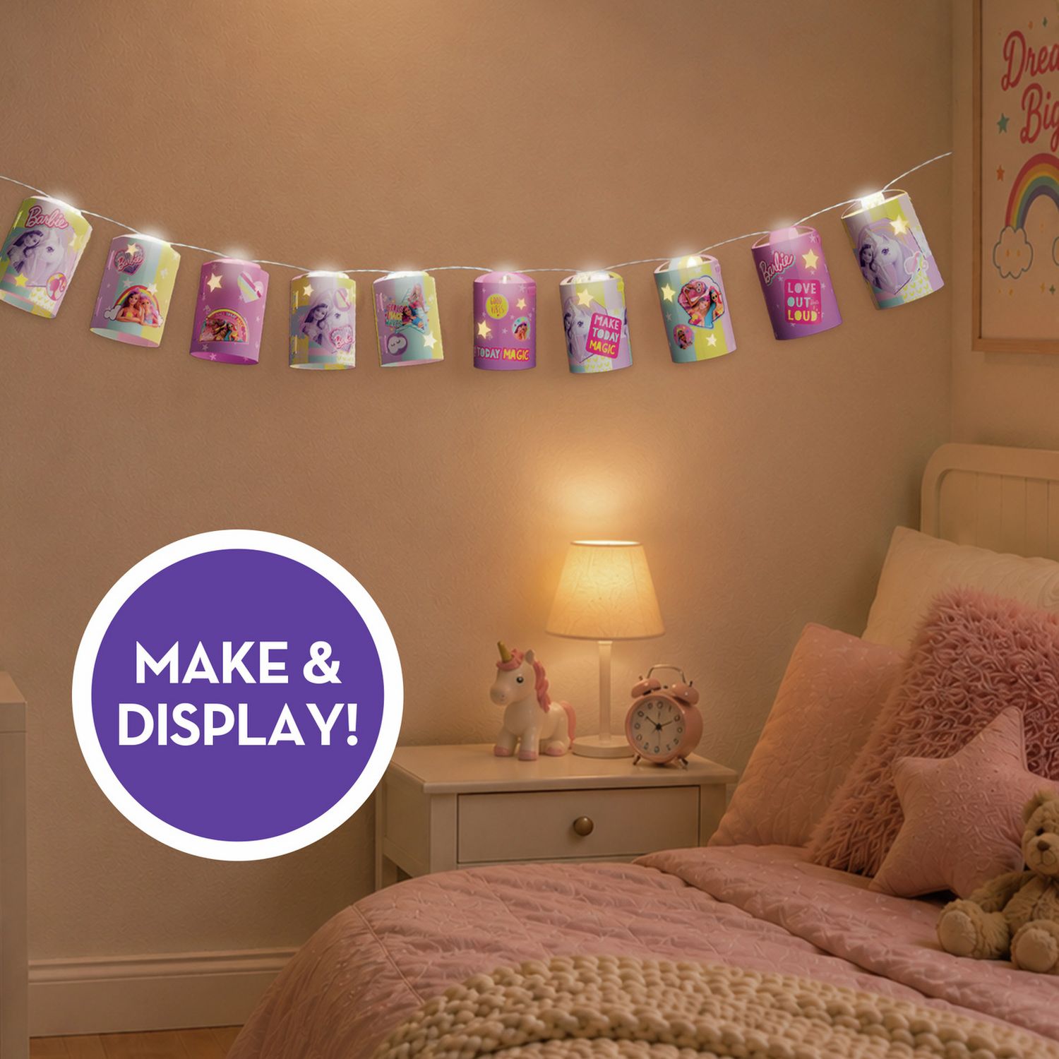 Barbie Fairy Lanterns craft kit, imported from the UK
