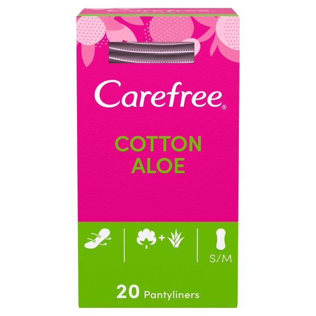 Carefree Breathable Pantyliners with Aloe Single Wrapped   20 per pack GOODS M&S   