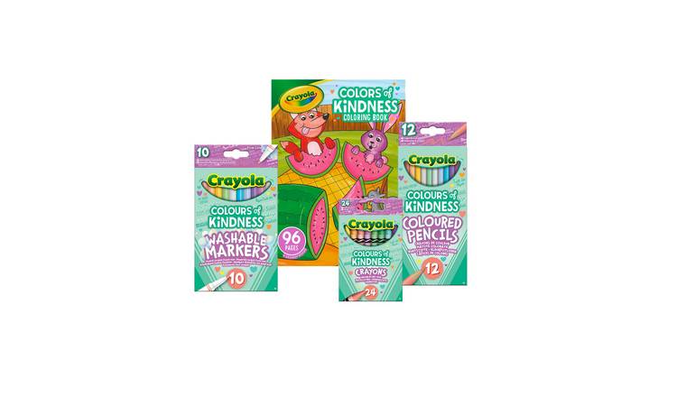 Crayola Colours of Kindness Bundle with colouring book and art supplies - British product