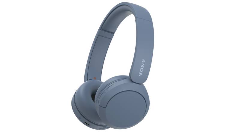 Sony WH-CH520 Blue wireless Bluetooth headphones (British brand)