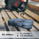 Sony WH-CH520 Blue wireless Bluetooth headphones (British brand)