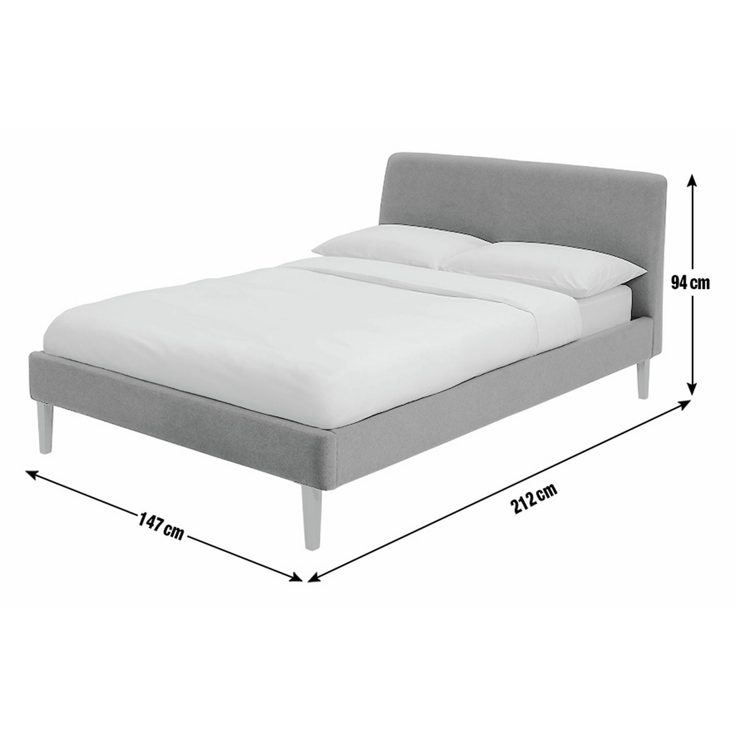 Habitat Moss Green Double bed frame, UK version