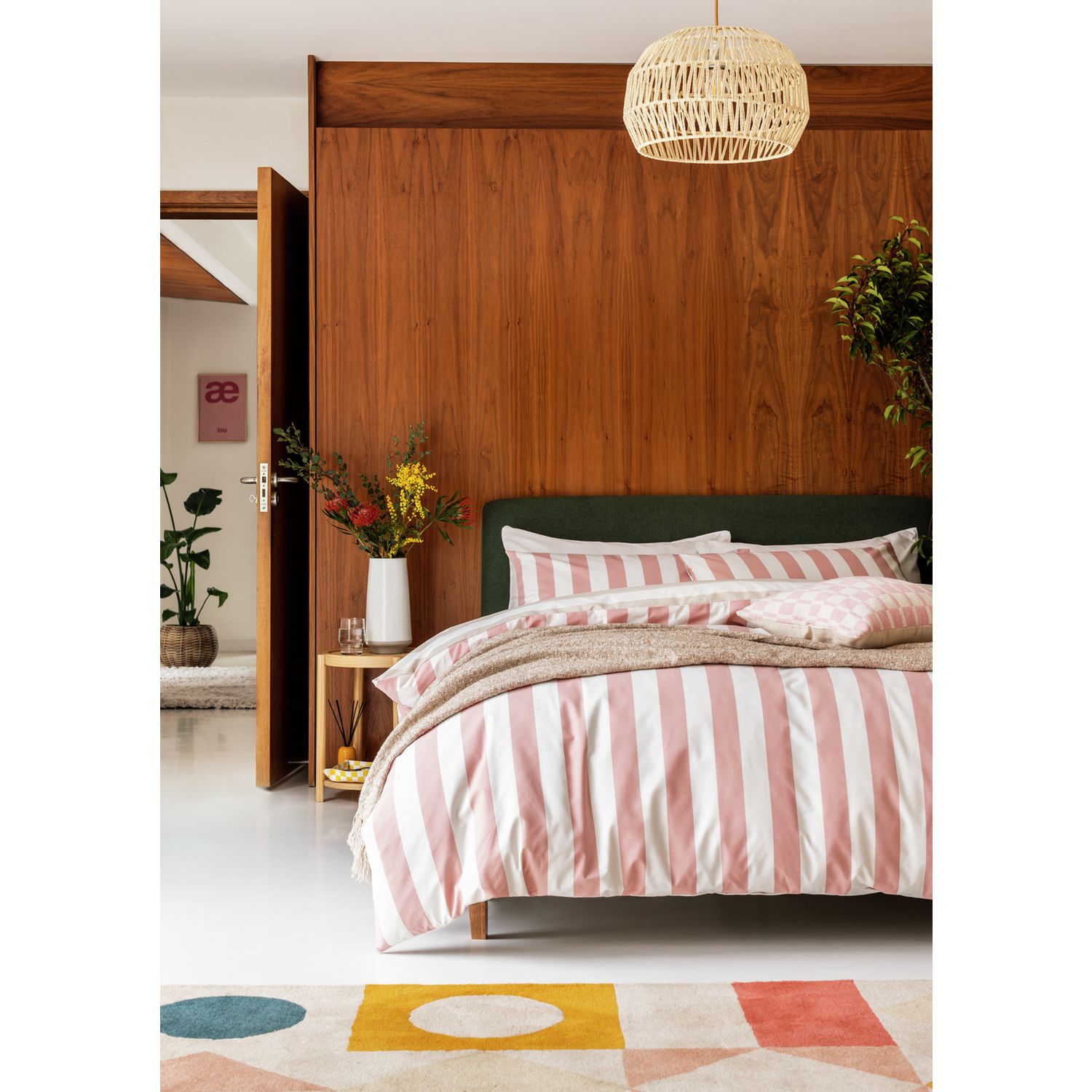 Habitat Moss Green Double bed frame, UK version