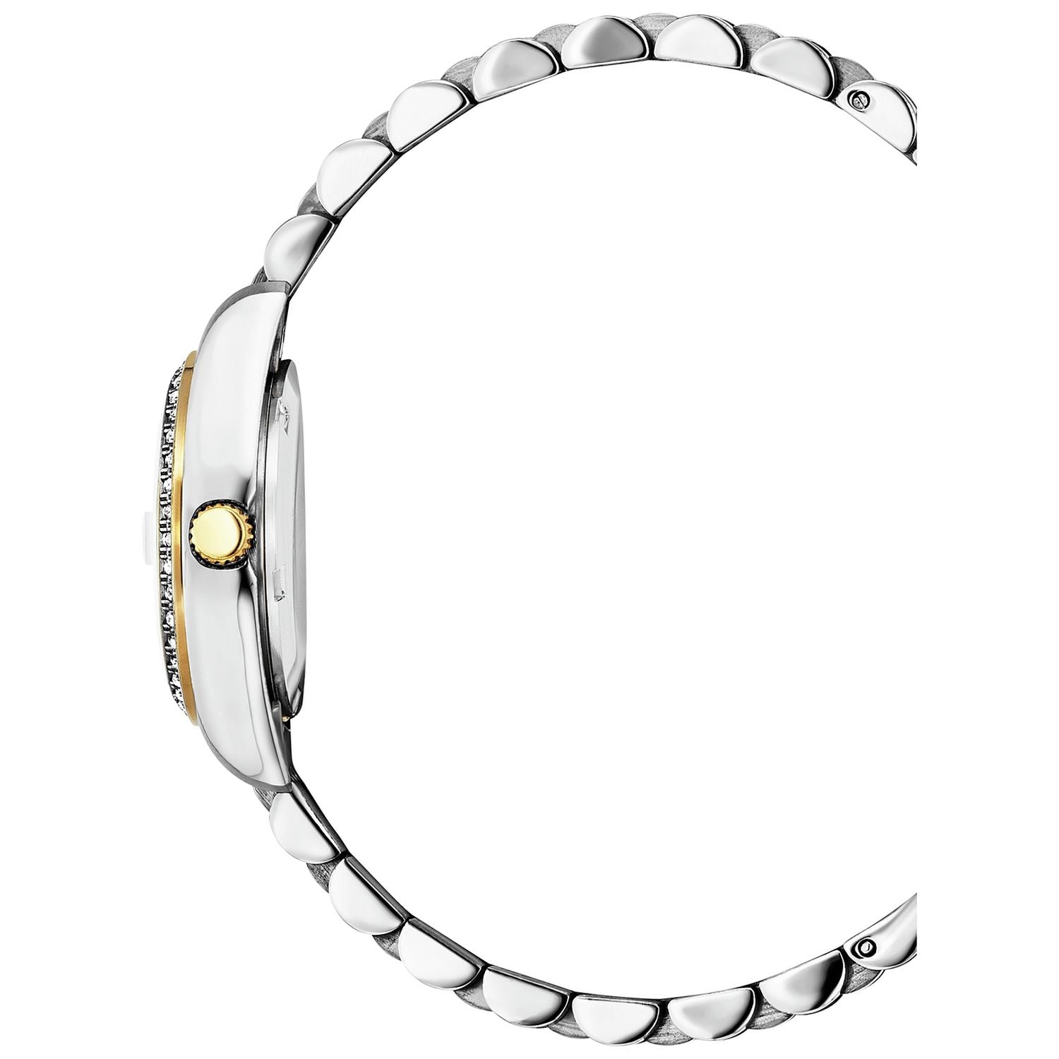 Jacques du Manoir ladies watch mother-of-pearl dial zirconia stones, imported from the UK