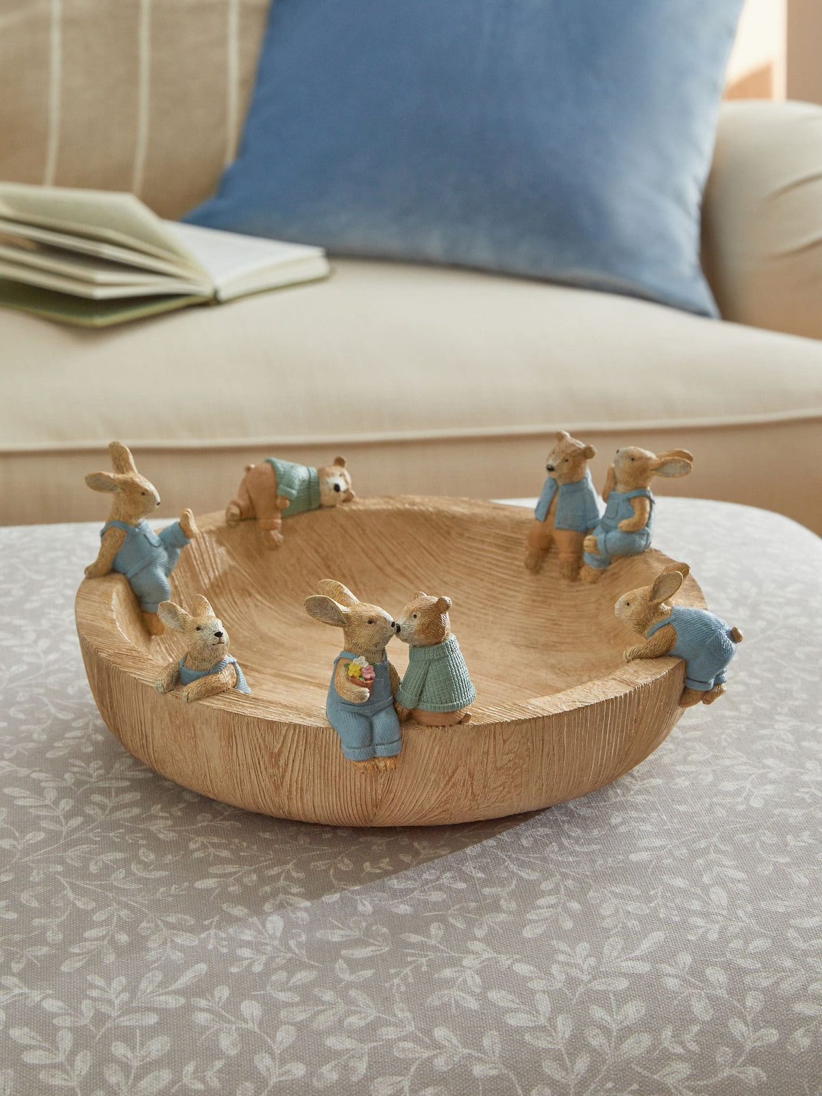 Natural Bertie and Rosie Decorative Bowl