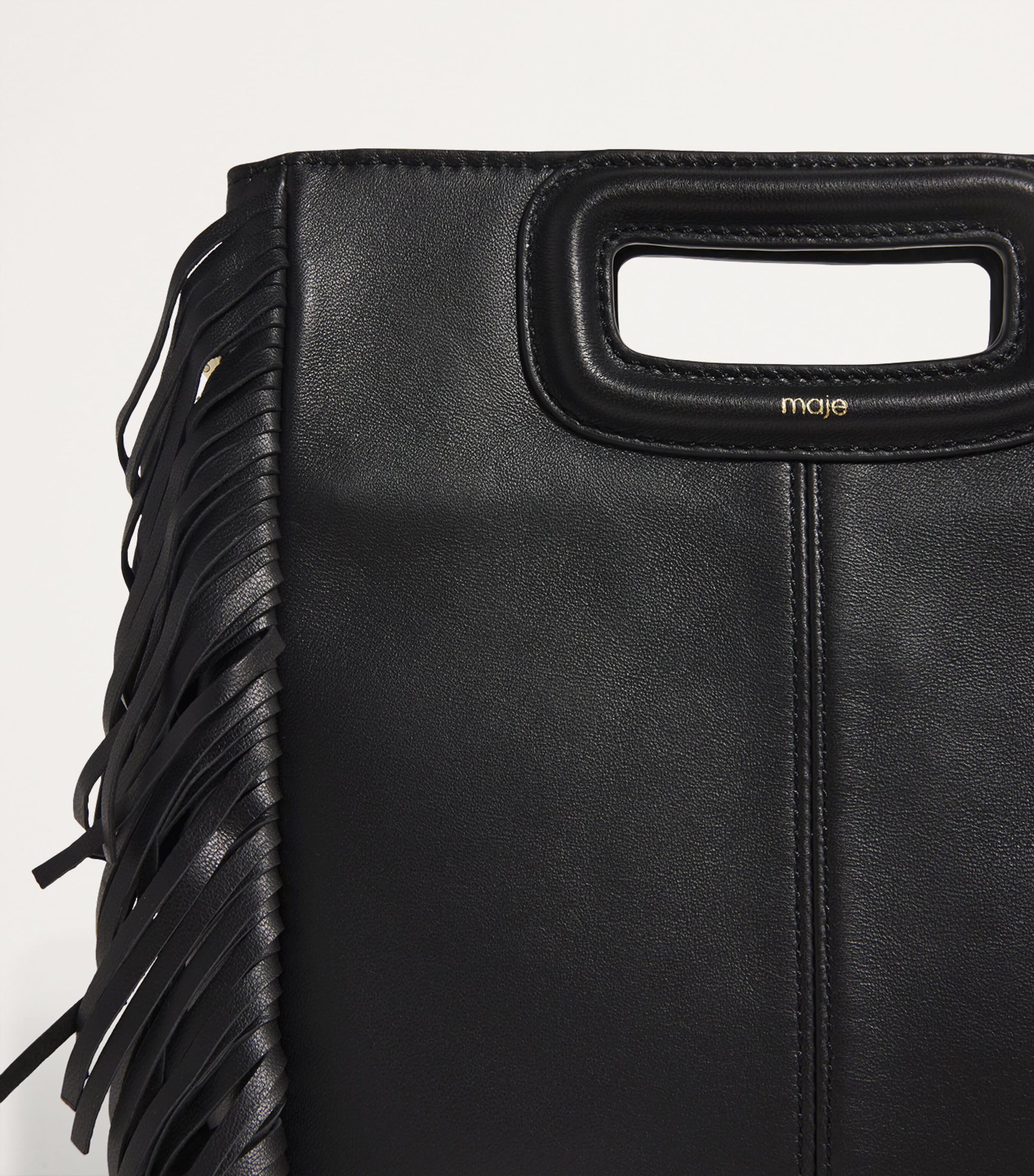 Maje M top-handle leather bag (British brand)